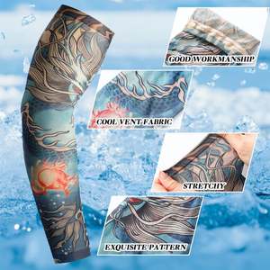 Mangas Largas Estampadas para Brazos, Sublimación por Transferencia, Unisex, para Verano, Ciclismo, Conducción, Material de Nailon, UPF50 - Product Image 5