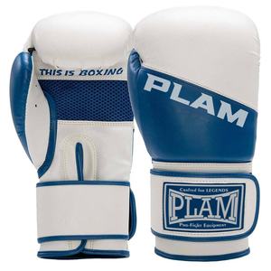 Gants de boxe en cuir de vachette 16oz en gros pour adultes et enfants Logo personnalisé imprimé poignet pour les arts martiaux en plein air - Product Image 1