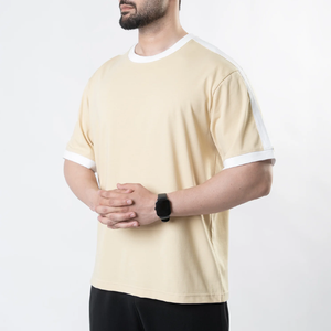 Men's Quick Dry Knitted Short Sleeve <b>T</b>-<b>Shirt</b> Regular Fit Solid Color O-Neck Casual Wear 100% <b>Polyester</b> - Product Image 5