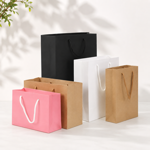 Bolsas de Compras de Papel de Lujo Impresas Personalizadas con Asas de Cuerda – Bolsas de Regalo Kraft, Blancas, Negras y Rosas al por Mayor - Product Image 3