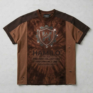 Nouveaux t-shirts de sport slim fit pour hommes avec logo personnalisé, tissu en coton à séchage rapide - Prix de gros imbattable - Product Image 3