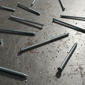 Fixations pour bois en acier au carbone métrique zingué à double extrémité de qualité industrielle - Modèle PDC 15 à filetage partiel, Fabricant vietnamien - Product Image 1