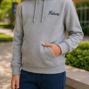 Conjunto de Uniforme Escolar para Niños, Sudadera Gris y Pantalones Azul Marino, Logotipo Bordado, Ropa para Estudiantes de Primaria, Unisex, OEM, ODM - Product Image 6
