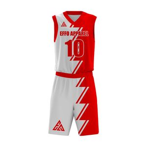 Conjuntos de Uniformes de Baloncesto para Hombre, Sublimados, Transpirables, de Secado Rápido, Cómodos, Personalizables, 100% Poliéster, Tallas Personalizables - Product Image 2