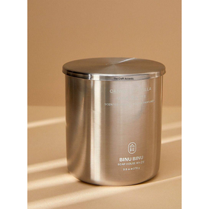 Customized Logo Mirror <b>Polished</b> Silver Metal Candle Vessel Durable Heat-Resistant Stainless Steel Aromatherapy Jar For Candle - Product Image 6