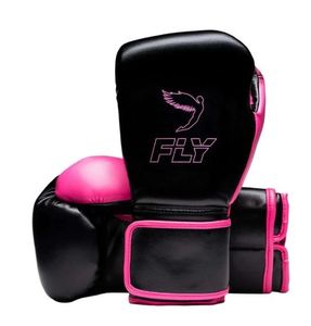 ถุงมือฝึกซ้อมมวยสำหรับผู้ใหญ่ Fly Leather สีดำชมพู แบบผูกเชือก น้ำหนักเบา ระบายอากาศได้ดี ใช้ได้ทั้งชายและหญิง - Product Image 1
