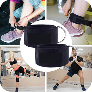 Sangle de cheville rembourrée réglable pour bandes de résistance, fixation robuste et respirante pour câble de gym - Product Image 6