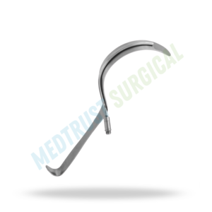 Retractor Deaver con Iluminación de Fibra Óptica de 20 cm, Instrumento Quirúrgico, Retractor Abdominal de Acero Inoxidable - Product Image 3