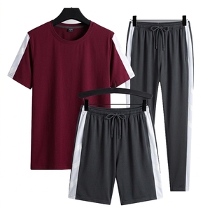 Survêtement d'été unisexe léger à col rond avec options de logo personnalisé, tissu polyester/nylon respirant et à séchage rapide - Product Image 4