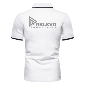 Relevo Men's Black White Short Sleeve for <b>Shirt</b> <b>Plaid</b> Pattern Casual Spring Breathable Polyester/Cotton Flannel Fabric - Product Image 3