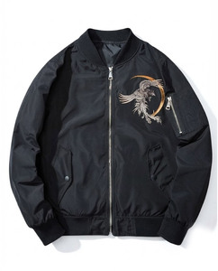 Veste bomber de style japonais de haute qualité, broderie Yosukajan, veste en satin, veste traditionnelle à motifs tatoués, veste Sukajan, vestes universitaires - Product Image 1