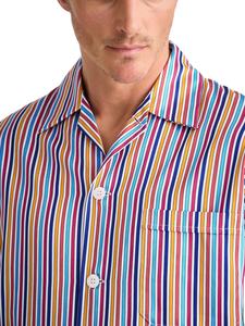 Conjunto de pijama de algodón 100% transpirable Premium para hombre, ropa de dormir cómoda de dos piezas de manga larga, logotipo personalizado OEM a granel - Product Image 3