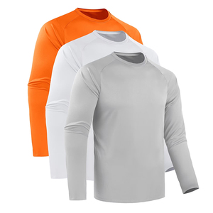 High Quality Long Sleeve Gym <b>T</b>-<b>Shirt</b> Sportswear Training Quick Drying Outdoor Casual Solid Blank Muscle Fitness <b>Shirt</b> - Product Image 1