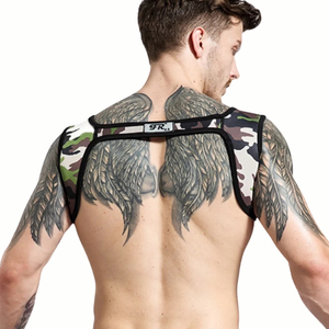 สายรัดหน้าอกลายพรางพร้อมสายรัดปรับได้สำหรับผู้ชายใส่ออกกำลังกาย - Product Image 5