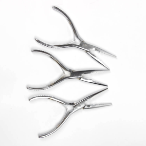 Pinzas para el cabello con espejo pulido, microanillos de acero inoxidable, pinzas para extensiones de cabello de acero inoxidable para instalación y extracción. - Product Image 6