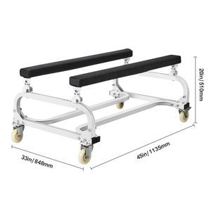 Carrello per Moto d'Acqua Regolabile con Capacità di Carico di 450 kg, 4 Ruote Girevoli, Supporto per Jet Ski, Carrello PWC per Spostamento Comodo di Moto d'Acqua - Product Image 3
