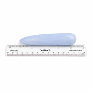 Varita de Cristal de Calcita Azul Natural, Masajeador Pulido a Mano, Piedra Preciosa Curativa para Reiki, Meditación, Terapia de Energía de Chakras, Religiosa - Product Image 1