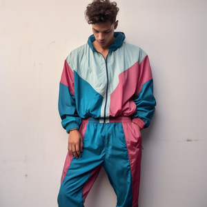 Custom Summer Windbreaker Nylon Tracksuits Nylon 3M <b>Reflective</b> Sweat Suit Streetwear Waterpoof Jacket and Shorts Set Men - Product Image 6