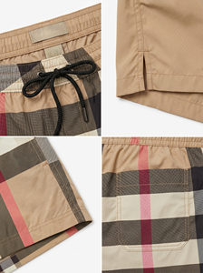 Pantalones Cortos de Poliéster Sólido para Hombre con Cintura Elástica, Estilo Casual, Transpirables, de Secado Rápido y Longitud Media - Product Image 3