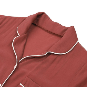 Custom Women's Solid Spring Breathable Summer Casual Pajamas 2pcs Sleeveless Sleepwear Set Strapless Front Logo <b>High</b> Quality - Product Image 5