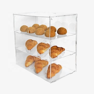 Samto Displays Vitrina de pastelería de 3 niveles Estante de pan Acrílico Panadería Pastelería Vitrina de panadería moderna Vitrina de panadería - Product Image 5