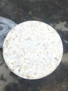 Tabouret de chevet console incrusté d'os et table fabriqués à la main meubles incrustés de nacre de luxe pour la décoration de salon - Product Image 6