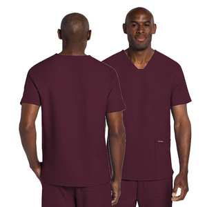Nouvel ensemble d'uniformes médicaux unisexe automne-hiver en toile respirante avec logo personnalisé brodé pour hôpital - Product Image 3