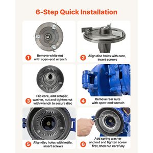 2 Pezzi Dischi di Ricambio in Ghisa per Macinacereali Elettrico, Piastre di Macinazione Compatibili per Macchinari di Lavorazione Cereali - Product Image 5