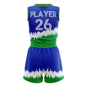 Ensemble de maillots de basket-ball personnalisés pour femmes avec shorts assortis, couleurs, logos, noms et numéros de joueurs personnalisés - Product Image 5