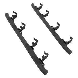 Marchepieds latéraux de 3 pouces compatibles avec les Chevrolet GMC 1500/2500HD/3500HD Crew Cab 2019-2025, en acier au carbone noir, barres Nerf - Product Image 1
