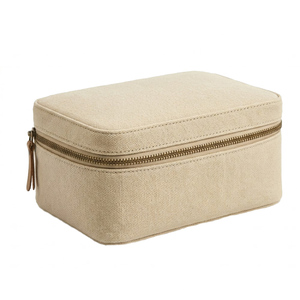 Sac à cosmétiques en toile de polyester, grande capacité, multi-poches, fermeture éclair durable, pochette de maquillage pliable et étanche pour femmes, voyage - Product Image 1