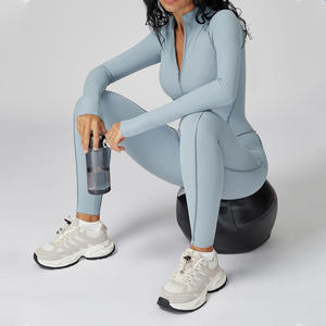 Ropa Deportiva para Mujer, Mono Deportivo de Una Pieza de Alta Elasticidad, Mono Ajustado Personalizado para Entrenamiento, Mono Largo de Yoga para Mujer, Ropa de Yoga - Product Image 5