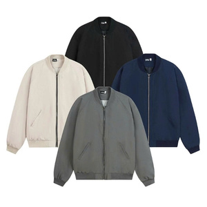 Chaqueta Bomber con serigrafía / Chaqueta Bomber con transferencia térmica / Chaqueta Varsity con exterior de poliéster y ribetes de algodón - Product Image 4