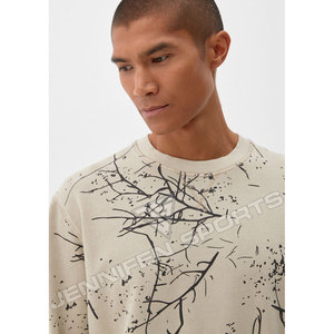 เสื้อสเวตเชิ้ตผู้ชายคอเต่าบุขนแกะทรงโอเวอร์ไซส์ สีพื้น ผ้าฝ้าย 100% สำหรับฤดูหนาว สไตล์สปอร์ตหลวมๆ ขายส่งจากโรงงาน - Product Image 3