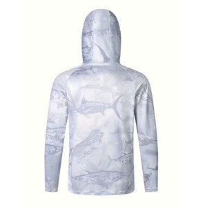 Sudadera de Pesca de Manga Larga para Hombre, Impresión por Sublimación, UPF 50, Anti-UV, Ligera, de Secado Rápido, Transpirable, para Actividades al Aire Libre - Product Image 2