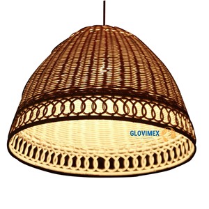 Factory Direct Price Boho <b>Rattan</b> Bamboo Hanging Lamp Eco Friendly Handmade Ceiling Light Custom Size Color Available - Product Image 6