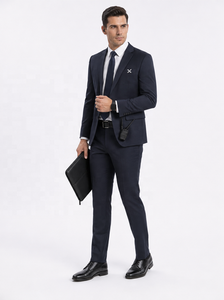 Uniformes d'aviation personnalisés à manches longues pour pilotes et personnel de cabine |   Bleu marine |   Uniforme du superviseur des services du salon d'accueil aéroportuaire pour hommes - Product Image 3