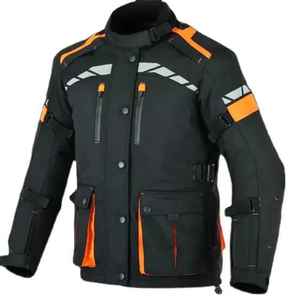 Outdoor Winter Sports Wear Leather Breathable Windproof Men's Regular Fit Motorcycle <b>Racing</b> <b>Jacket</b> with Zipper Closure - Product Image 1