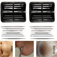 Kit d'outils pour enlever les points noirs, dissolvant de points noirs de haute qualité pour les boutons de tête blanche, 8 pièces