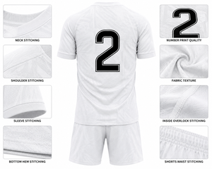 Maillot de football international Dumela pour homme – Maillot de sport d'été à manches courtes, uni, écologique, séchage rapide, respirant et confortable - Product Image 3