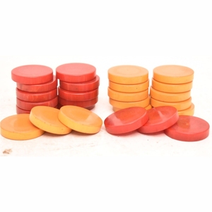 Custom Round Resin Draughts Pieces Wholesale Checkers Board Game Accessories Replacement <b>Backgammon</b> Game Chips <b>Set</b> Checkers - Product Image 5