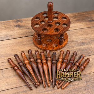 Juego de Agujas de Ganchillo de Madera Hechas a Mano con Soporte Redondo Multiusos y Agujas de Madera Natural Pulida para Tejer y Trabajar con Hilo - Product Image 2