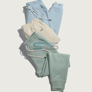 Pantalon de jogging décontracté unisexe pour homme, 100 % coton, taille mi-haute avec cordon de serrage, poches, léger et respirant, idéal pour la gym et le jogging - Product Image 5