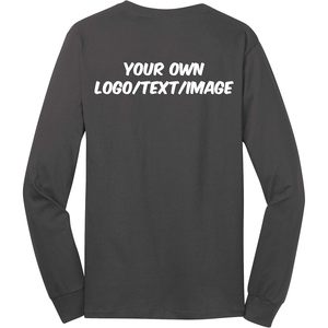 เสื้อเชิ้ตแขนยาวผ้าฝ้าย PC54LS แบบยูนิเซ็กซ์ ออกแบบเองได้ หลายสี สำหรับผู้ชาย - Product Image 2