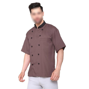 เสื้อเชฟผู้ชายคุณภาพสูงสั่งทำขายส่ง พร้อมปักโลโก้ตามต้องการ สำหรับร้านอาหารและบาร์ - Product Image 3