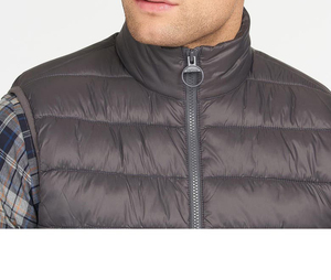 High Quality Sleeves Jackets Gilets Warm Winter Lightweight Outer Wear <b>Quilted</b> Sleeveless Full Zip Gilet for Men - Product Image 2