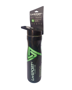 Bouteille d'eau rechargeable de qualité supérieure 500 ml avec corps incurvé écologique, sans BPA, bouchon à bec verseur et poignée de levage - Product Image 1