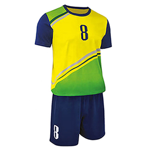 Highly Recommended Pakistan Made Men's Breathable Short Sleeve Summer <b>Volleyball</b> Uniform Custom Team Name 100% Polyester - Product Image 3