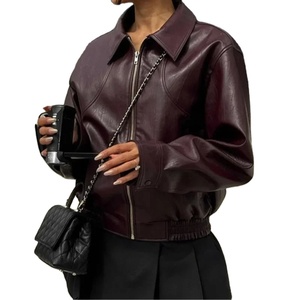 Chaqueta de Hombre Cómoda, Cortavientos, de Cuero Genuino, con Cuello Mao, Impermeable, Transpirable, Anti-UV, Estilo Urbano, de Poliéster - Product Image 1