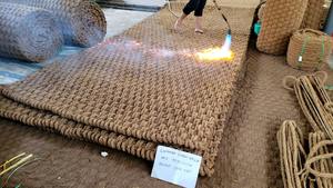 MEILLEUR PRIX Tapis en fibre de coco Blue Lotus 2025 Traditionnel - Product Image 2